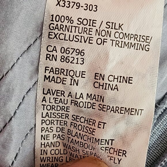 Tristan & Iseut Pastel Blue 100% Silk Overlay Pintuck Flowy Mid Skirt - Picture 6 of 6